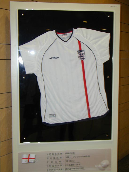 埼玉スタジアム2002　2002年のスタジアムツアー　2002年日韓ワールドカップ　イングランド代表ユニフォーム