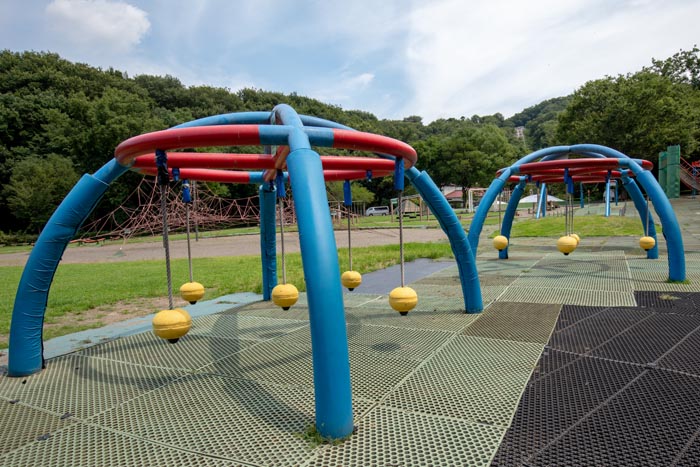 ぐんまこどもの国 金山総合公園 太田市 ダイナミック広場の遊具 フィールドアスレチック 公園へ行こう