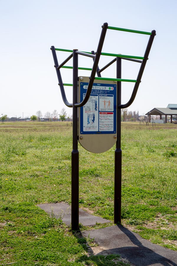 羽生水郷公園 健康の広場 健康遊具 5.ぶらぶらストレッチ