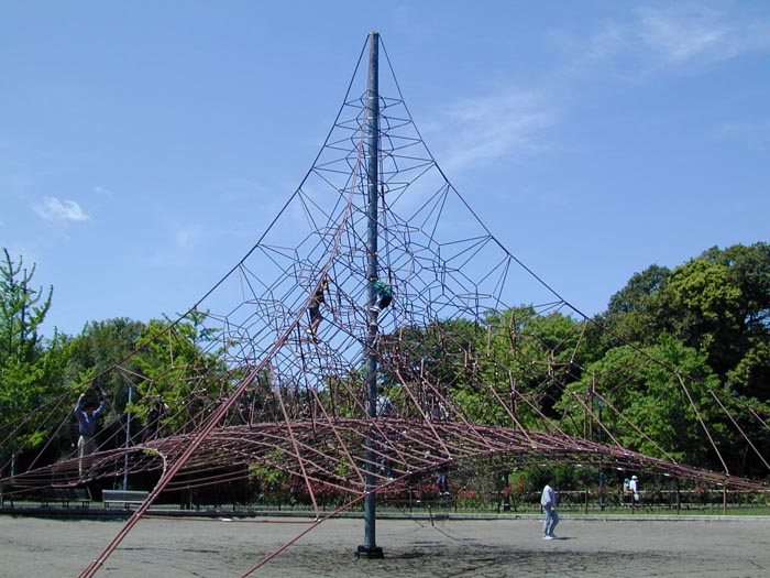 岩槻文化公園(槻の森公園) 立体蜘蛛の巣