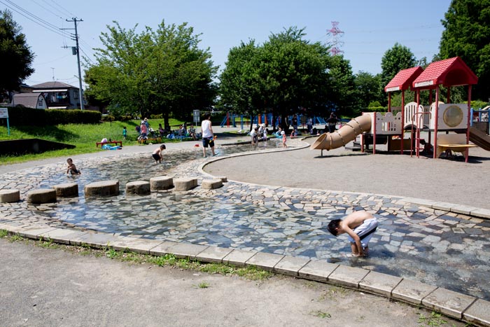 上平公園 水遊び