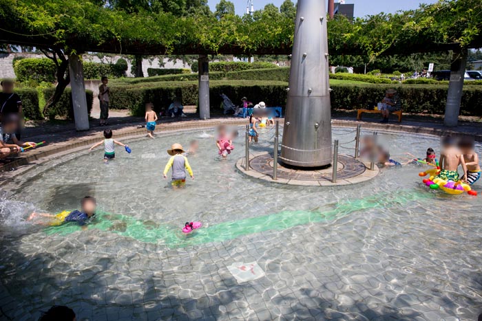 上平公園 水遊び