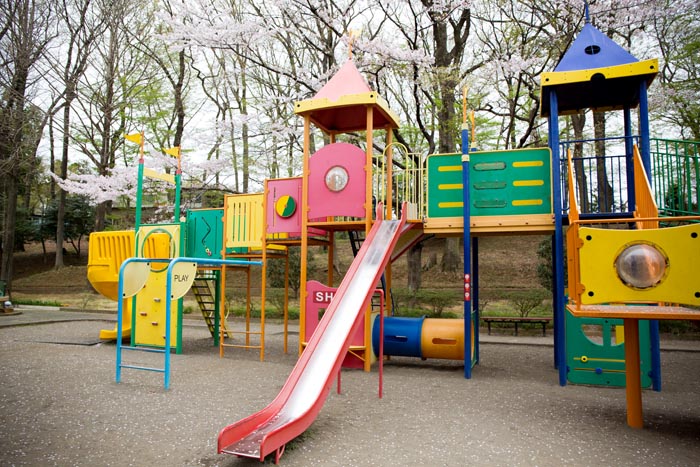 北本市子供公園 大型複合遊具の低学年対象エリア