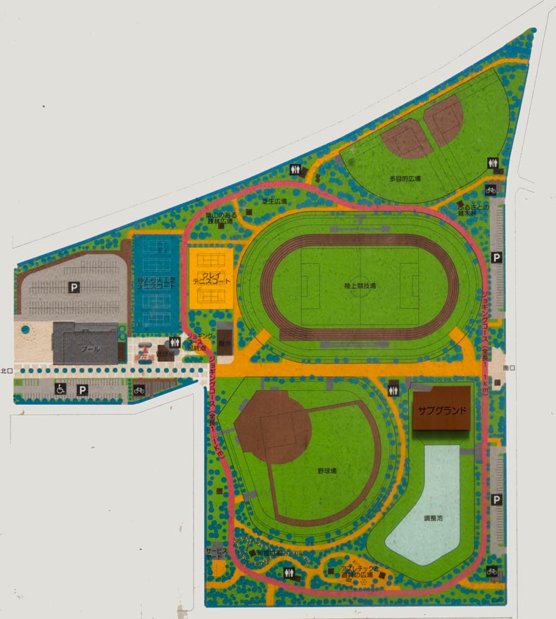 白岡市総合運動公園 案内図
