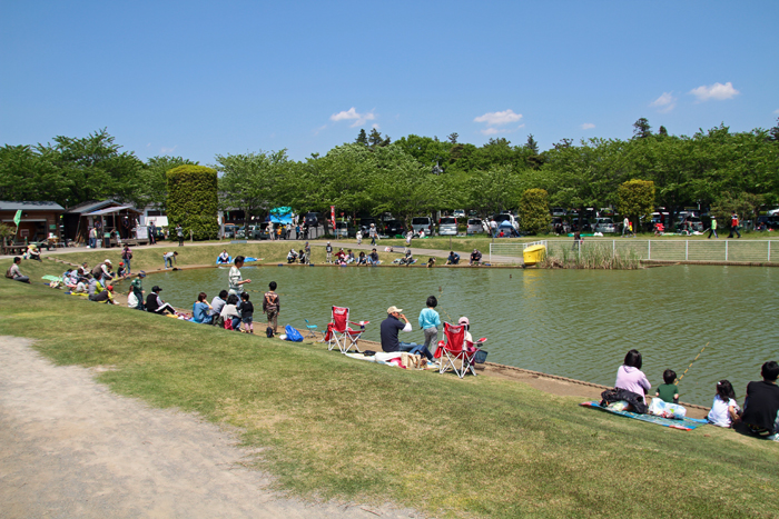 ネーブルパーク 茨城県古河市 釣り堀 公園へ行こう