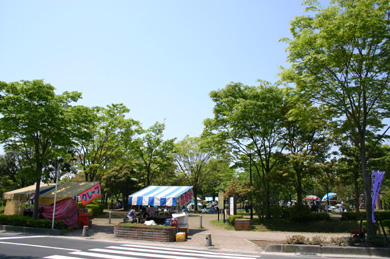 庄和総合公園　たまに出店している屋台　2007年の写真