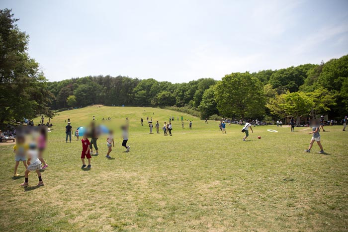 国営武蔵丘陵森林公園 ぽんぽこマウンテン 運動広場