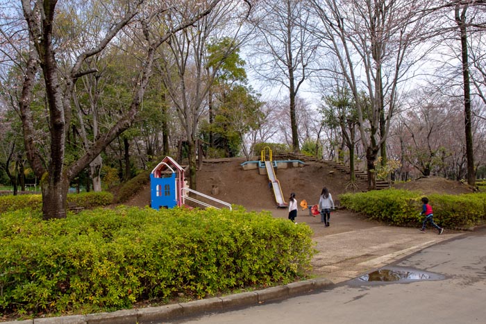 城山公園　バーベキュー広場　持込エリア脇にある子供の遊び場